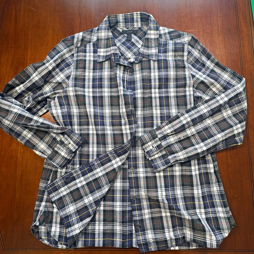 J.Crew Plaid Button Down Size 12